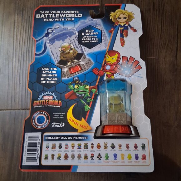 Funko Marvel Battleworld Travel Portal With Attack Spinner & Gold Ultron (Myste - Picture 2 of 5